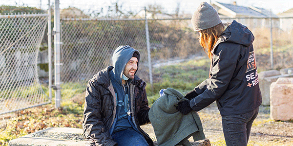 Homeless man Search + Rescue