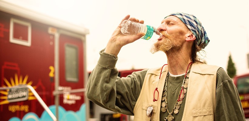 Emergency water and lifesaving care for homeless